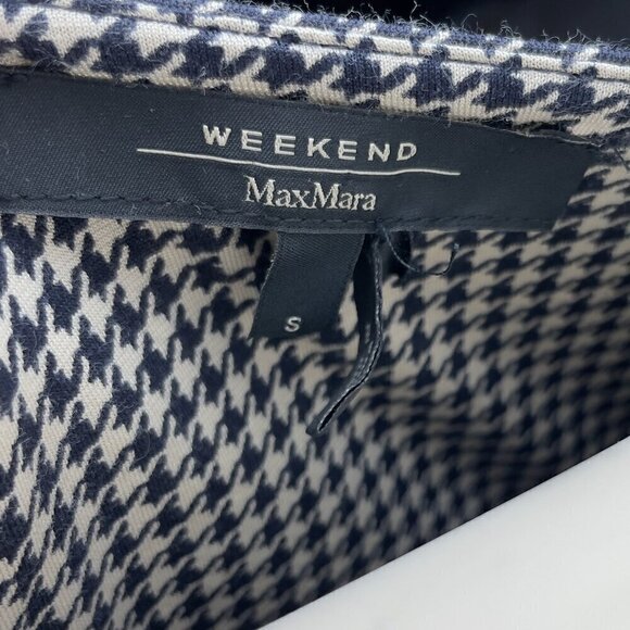 MAXMARA Weekend Sheated Houndstooth Grey Scoop neck Knee-lenght Dress Size S - Picture 4 of 4
